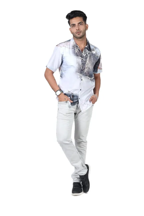 Grey_Premium_Printed_Cotton_Blend_Casual_Shirt_For_Men
