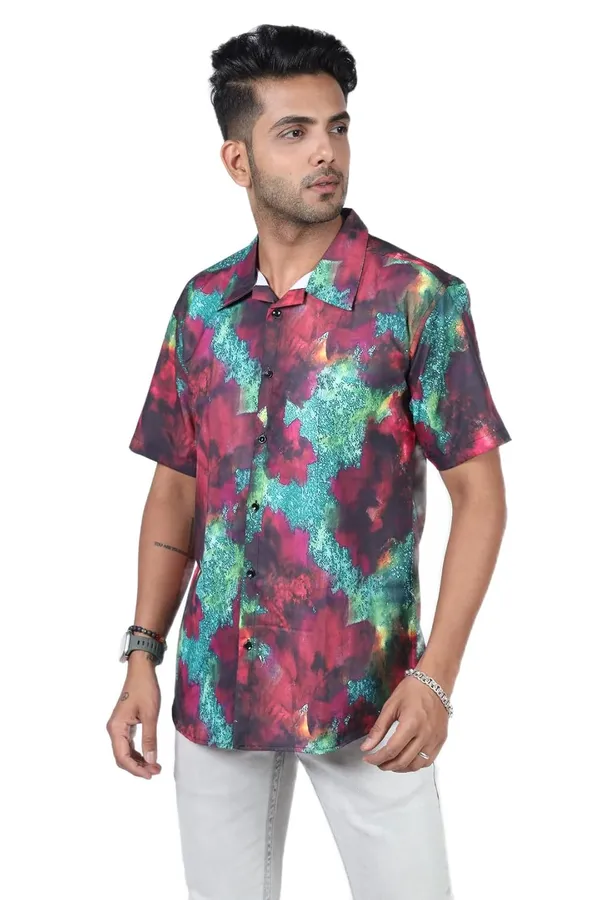 Maroon_Premium_Printed_Cotton_Blend_Shirt_For_Men