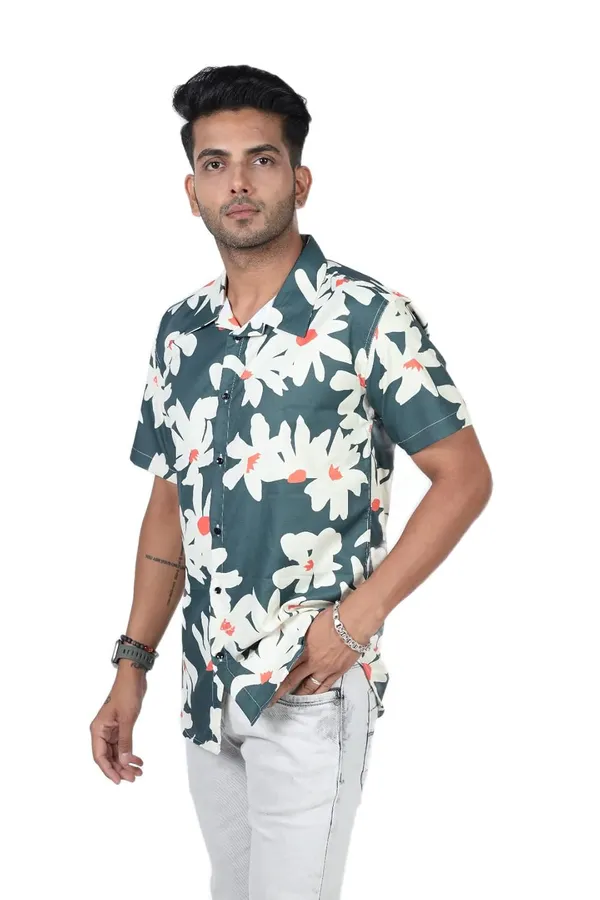 Green_Premium_Printed_Cotton_Blend_Casual_Shirt_For_Men