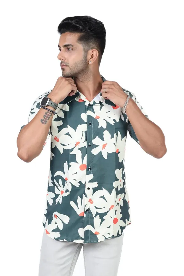 Green_Premium_Printed_Cotton_Blend_Casual_Shirt_For_Men