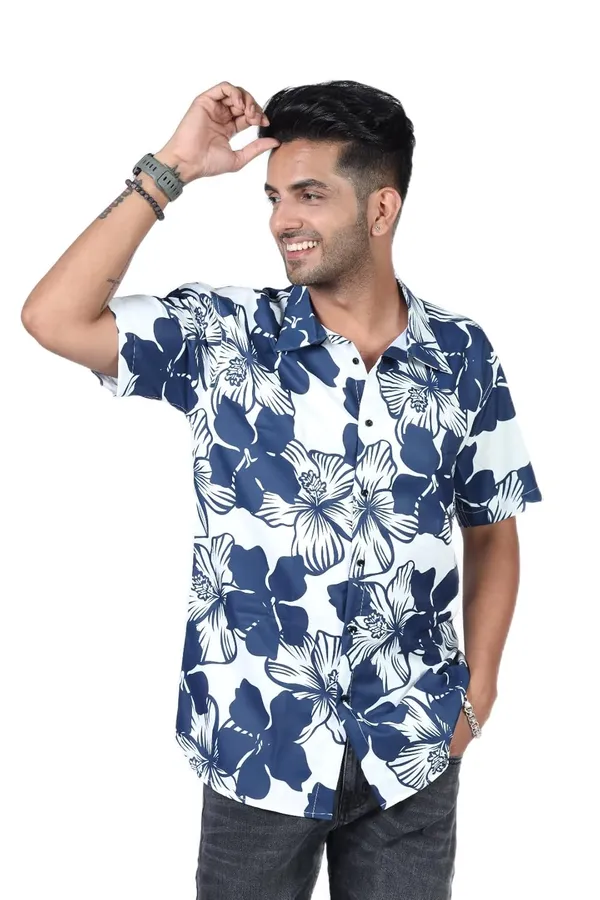 Navy_Premium_Printed_Cotton_Blend_Casual_Shirt_For_Men