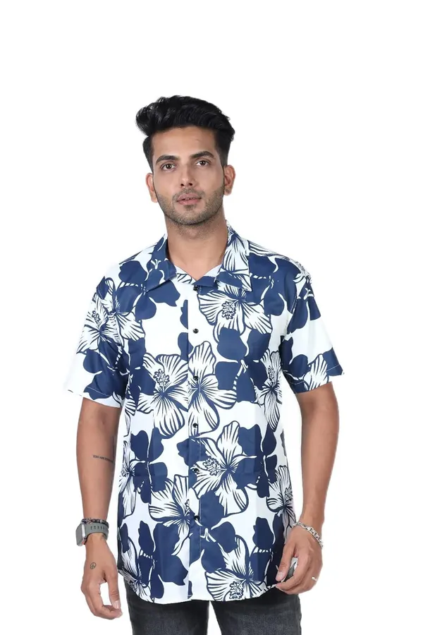 Navy_Premium_Printed_Cotton_Blend_Casual_Shirt_For_Men