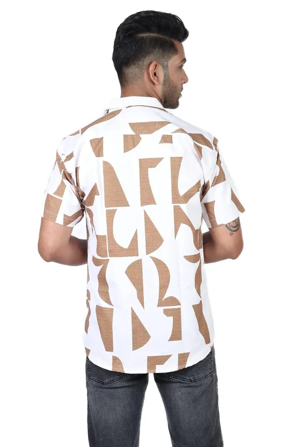 Brown_Premium_Printed_Cotton_Blend_Casual_Shirt_For_Men