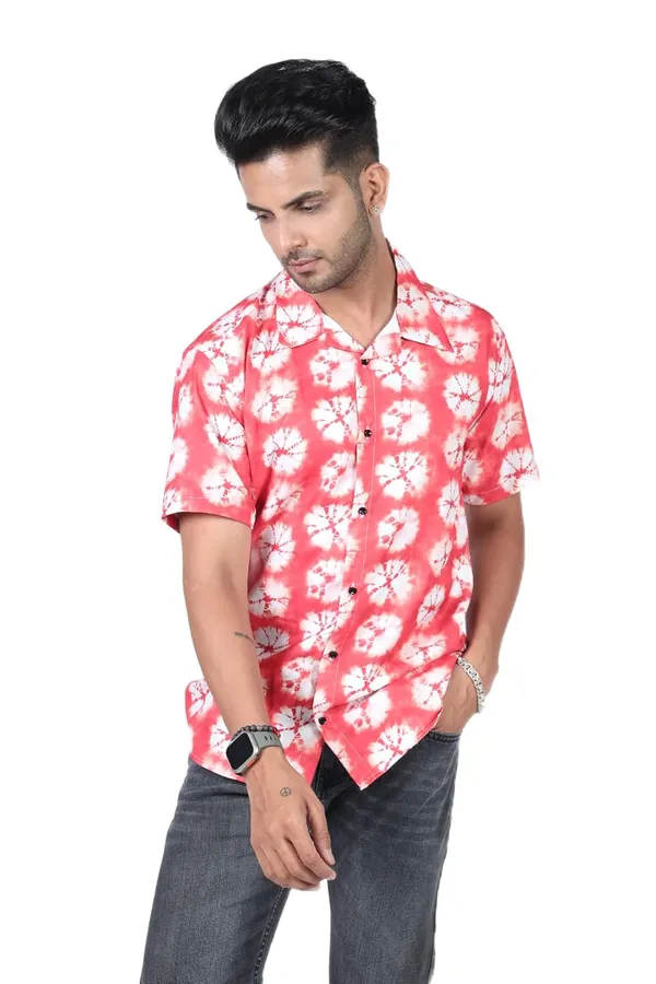 Orange_Premium_Printed_Cotton_Blend_Casual_Shirt_For_Men