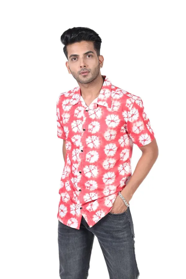 Orange_Premium_Printed_Cotton_Blend_Casual_Shirt_For_Men