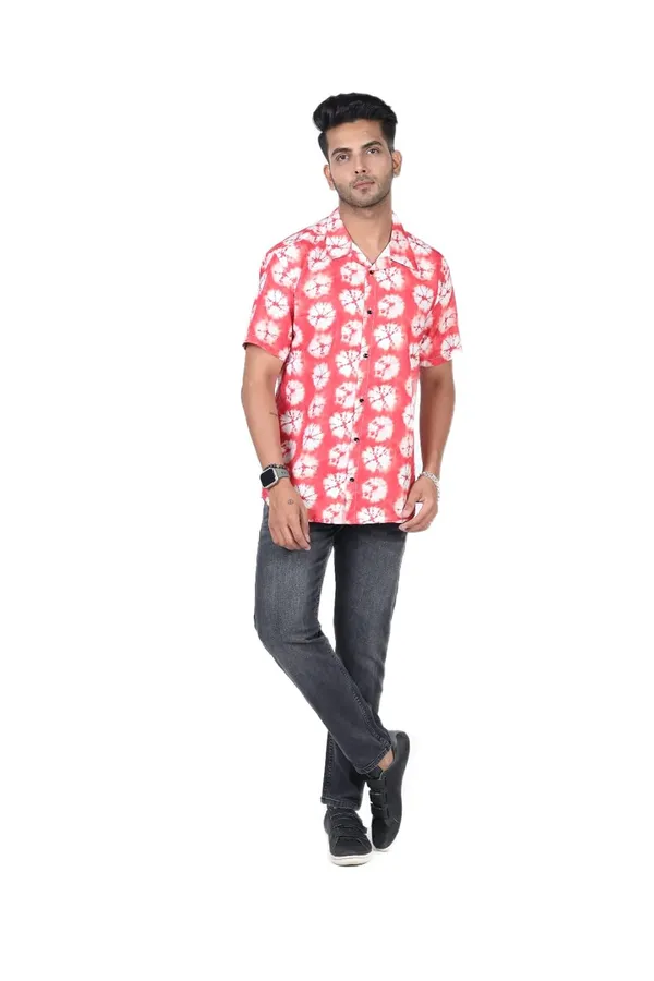 Orange_Premium_Printed_Cotton_Blend_Casual_Shirt_For_Men