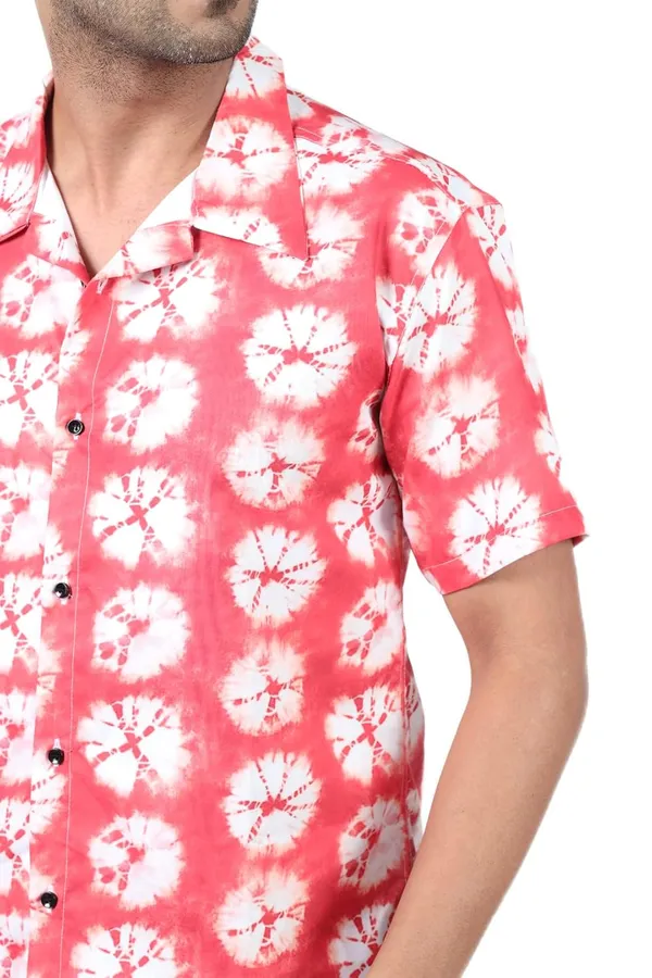 Orange_Premium_Printed_Cotton_Blend_Casual_Shirt_For_Men