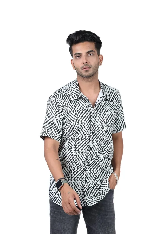 Black_Premium_Printed_Cotton_Blend_Casual_Shirt_For_Men