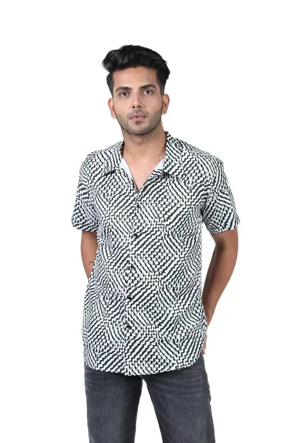 Black_Premium_Printed_Cotton_Blend_Casual_Shirt_For_Men