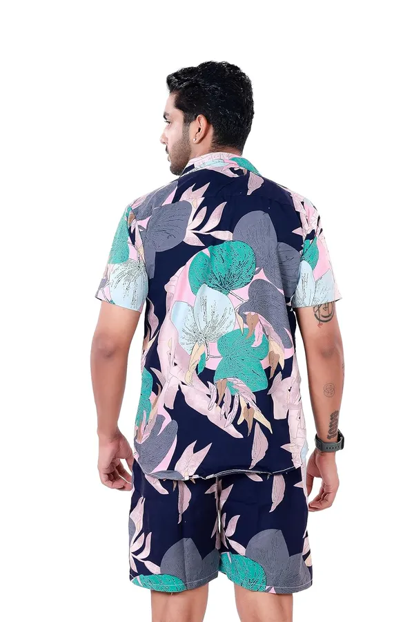 Blue_Premium_Printed_Cotton_Blend_Co-Ords_Set_For_Men