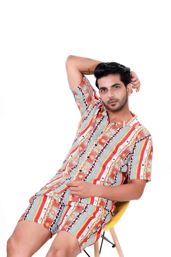 Multicolor_Premium_Cotton_Blend_Co-Ords_Set_For_Men