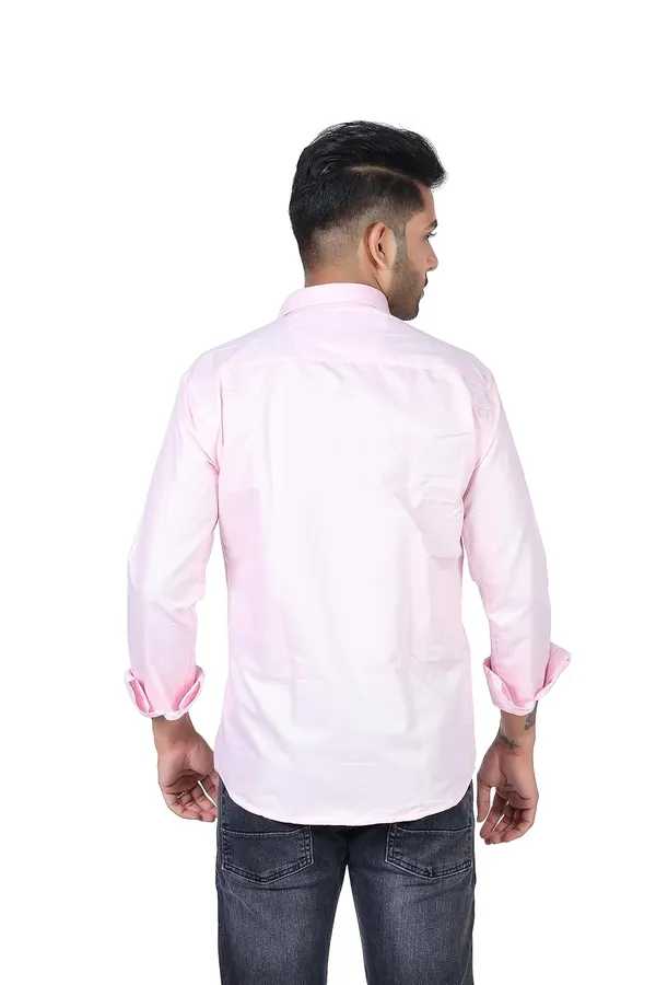 Baby_Pink_Premium_Solid_Cotton_Blend_Casual_Shirt_For_Men