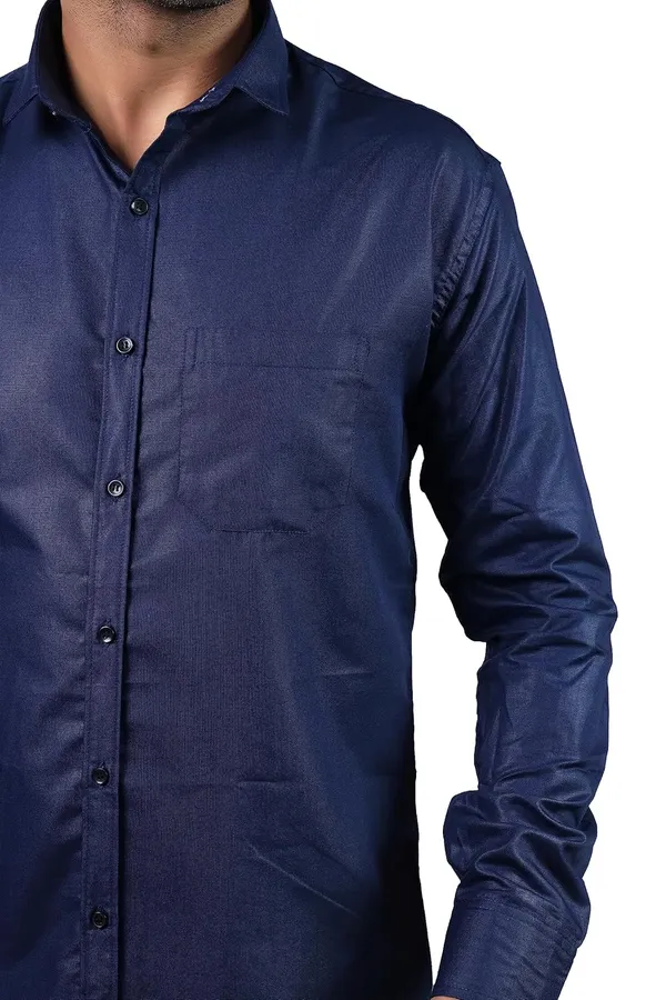 Navy_Premium_Solid_Cotton_Blend_Casual_Shirt_For_Men