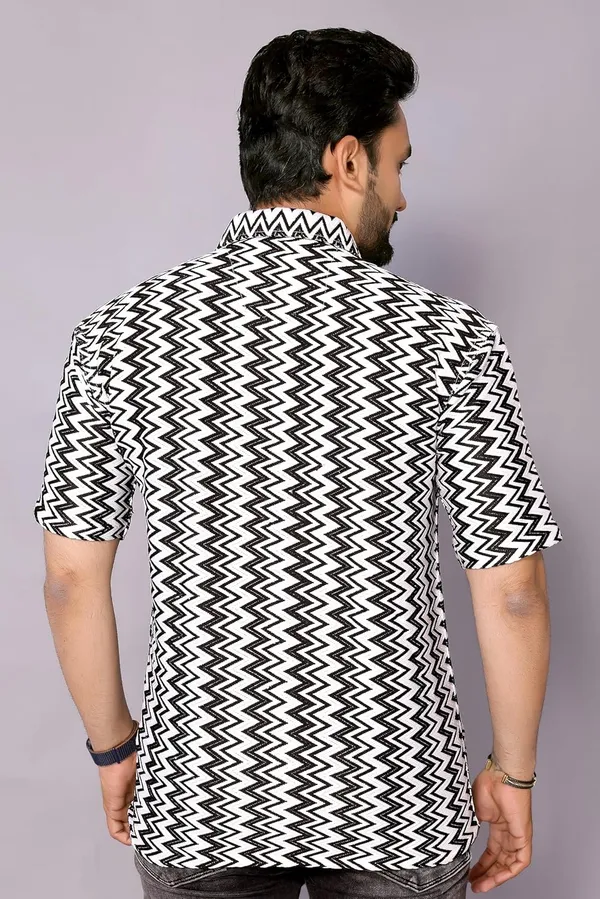 Black_&_White_Premium_Cotton_Blend_Casual_Shirt_For_Men