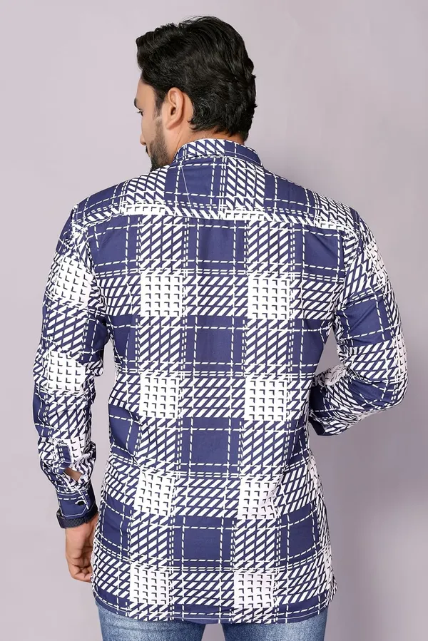 Indigo_Premium_Checkered_Cotton_Blend_Casual_Shirt_For_Men