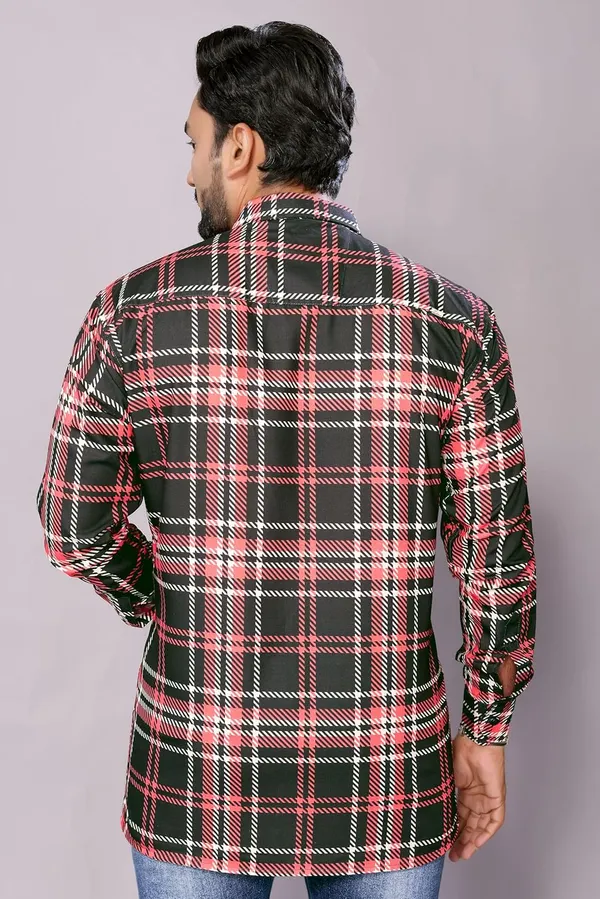 Rust_Premium_Checkered_Cotton_Blend_Shirt_For_Men