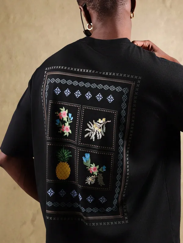 Black_Premium_Printed_Cotton_T-Shirt_For_Men