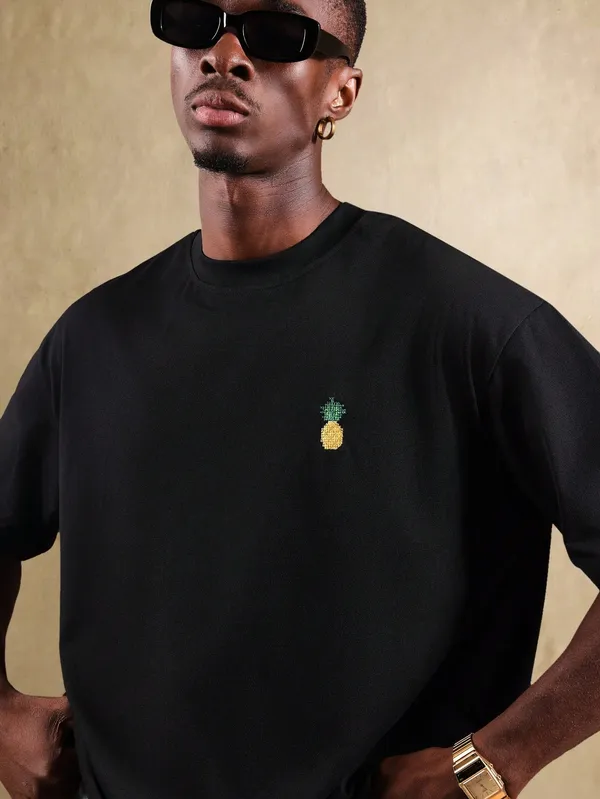 Black_Premium_Printed_Cotton_T-Shirt_For_Men