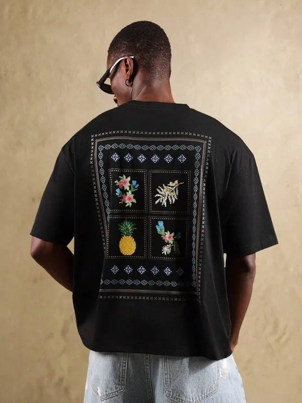 Black_Premium_Printed_Cotton_T-Shirt_For_Men