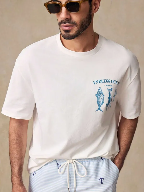 White_Premium_Printed_Cotton_T-Shirt_For_Men