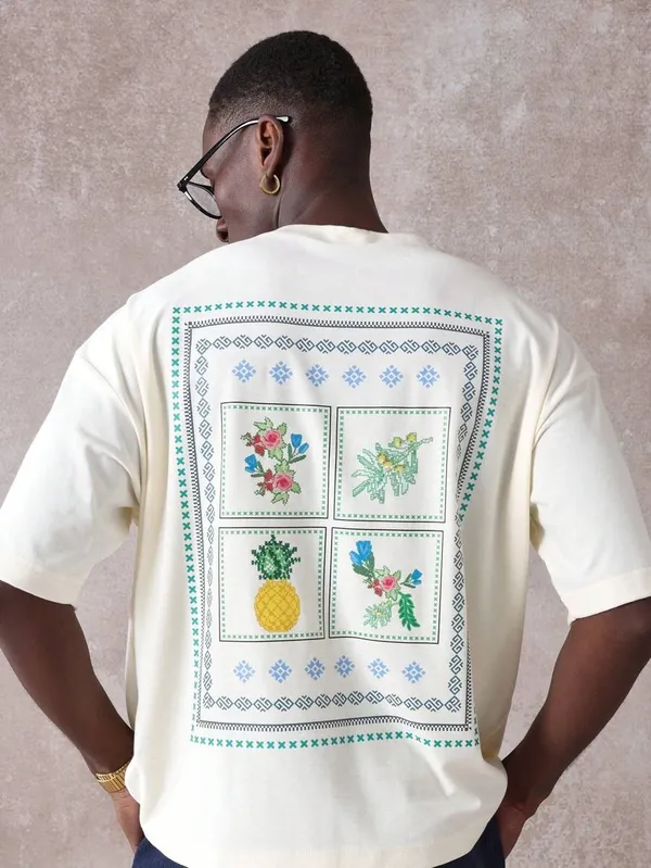 White_Premium_Printed_Cotton_T-Shirt_For_Men