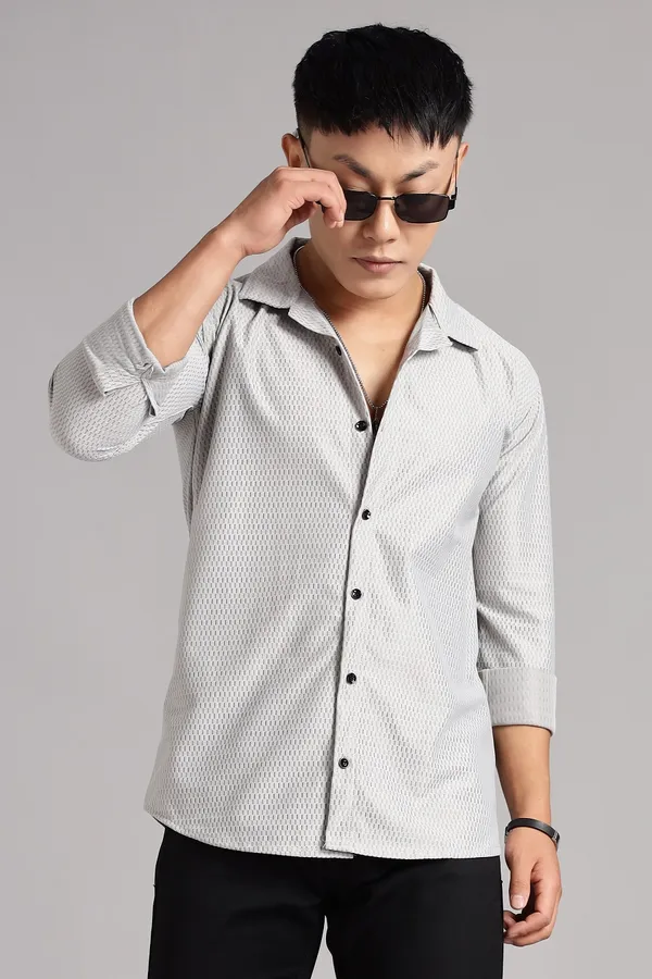 Grey_Premium_Solid_Cotton_Blend_Casual_Shirt_For_Men