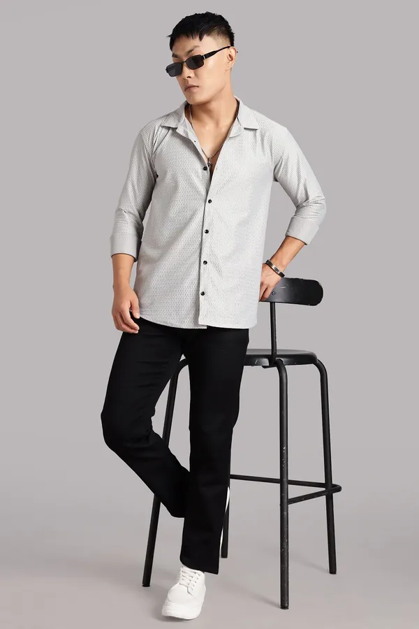 Grey_Premium_Solid_Cotton_Blend_Casual_Shirt_For_Men