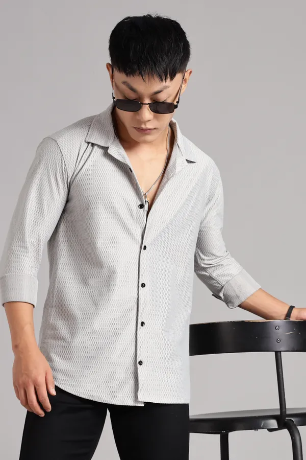 Grey_Premium_Solid_Cotton_Blend_Casual_Shirt_For_Men