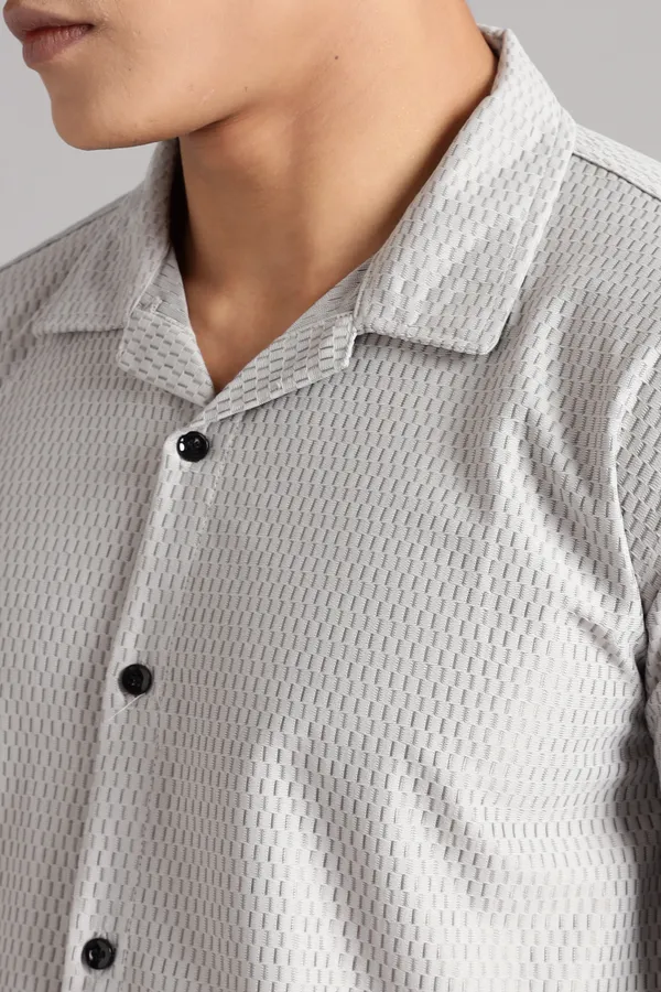 Grey_Premium_Solid_Cotton_Blend_Casual_Shirt_For_Men