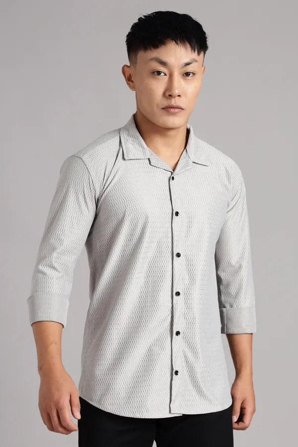 Grey_Premium_Solid_Cotton_Blend_Casual_Shirt_For_Men