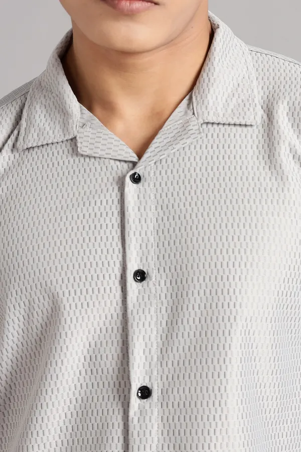 Grey_Premium_Solid_Cotton_Blend_Casual_Shirt_For_Men