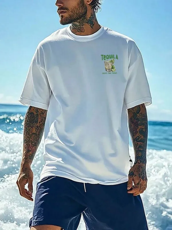 White_Premium_Printed_Cotton_T-Shirt_For_Men