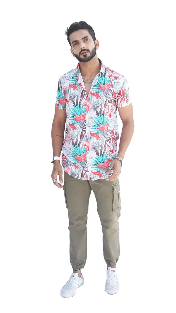 Orange_Premium_Printed_Cotton_Blend_Casual_Shirt_For_Men