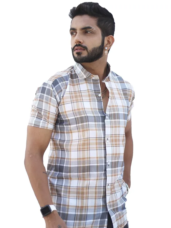 Beige_Premium_Printed_Cotton_Blend_Casual_Shirt_For_Men