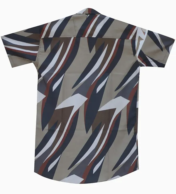 Khaki_Premium_Printed_Cotton_Blend_Casual_Shirt_For_Men