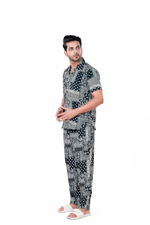 Black_Premium_Printed_Cotton_Blend_Co-Ords_Set_For_Men