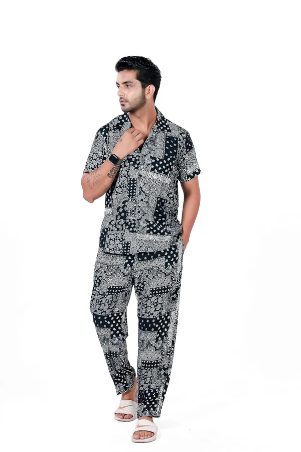 Black_Premium_Printed_Cotton_Blend_Co-Ords_Set_For_Men