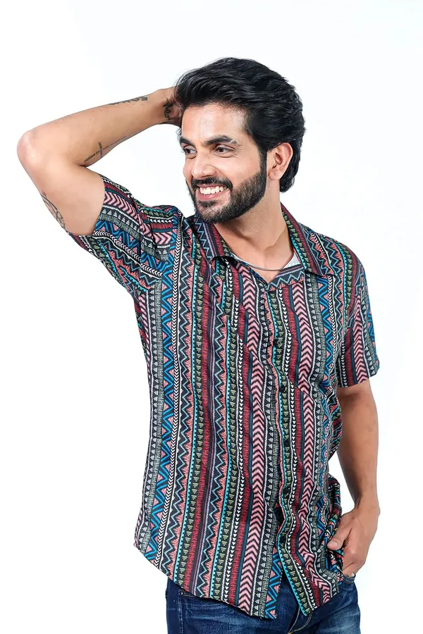 Black_Premium_Printed_Cotton_Blend_Casual_Shirt_For_Men