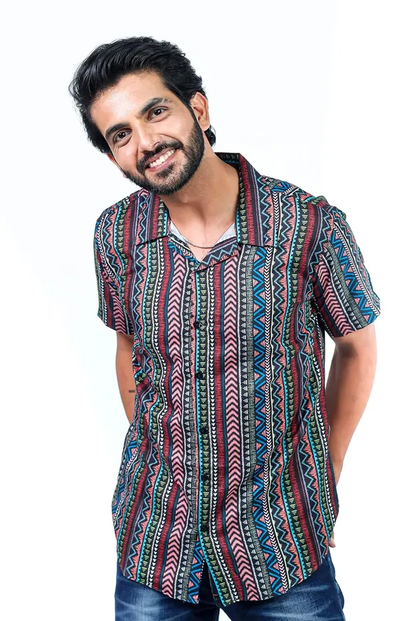 Black_Premium_Printed_Cotton_Blend_Casual_Shirt_For_Men