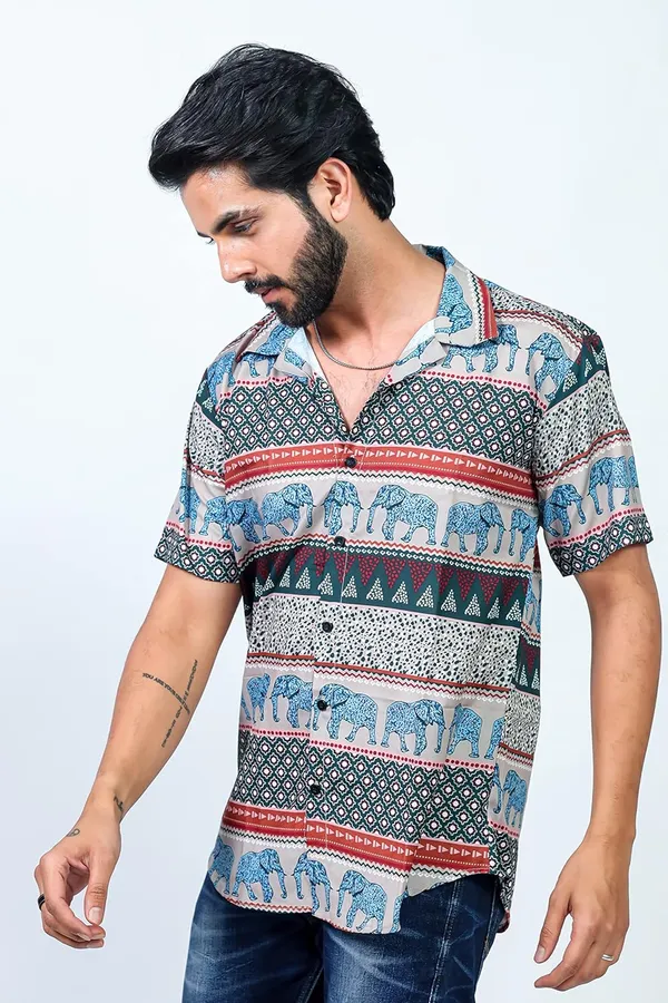 Bronze_Premium_Printed_Cotton_Blend_Casual_Shirt_For_Men