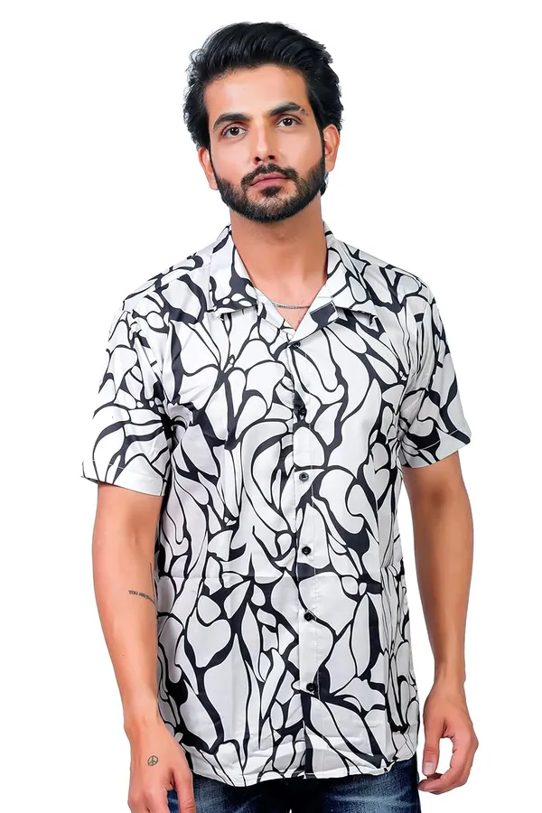 Beige_Premium_Printed_Cotton_Blend_Casual_Shirt_For_Men