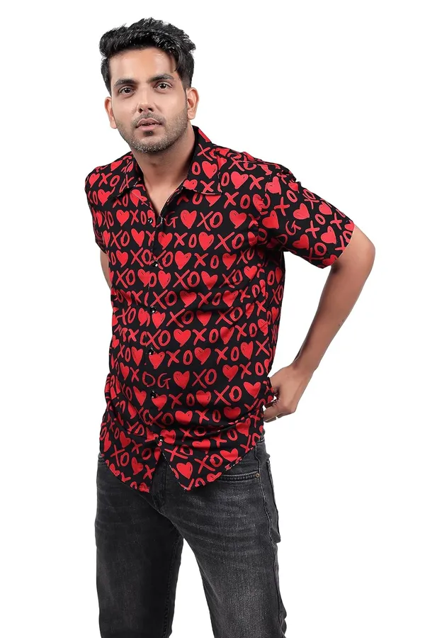 Black_Premium_Printed_Cotton_Blend_Casual_Shirt_For_Men
