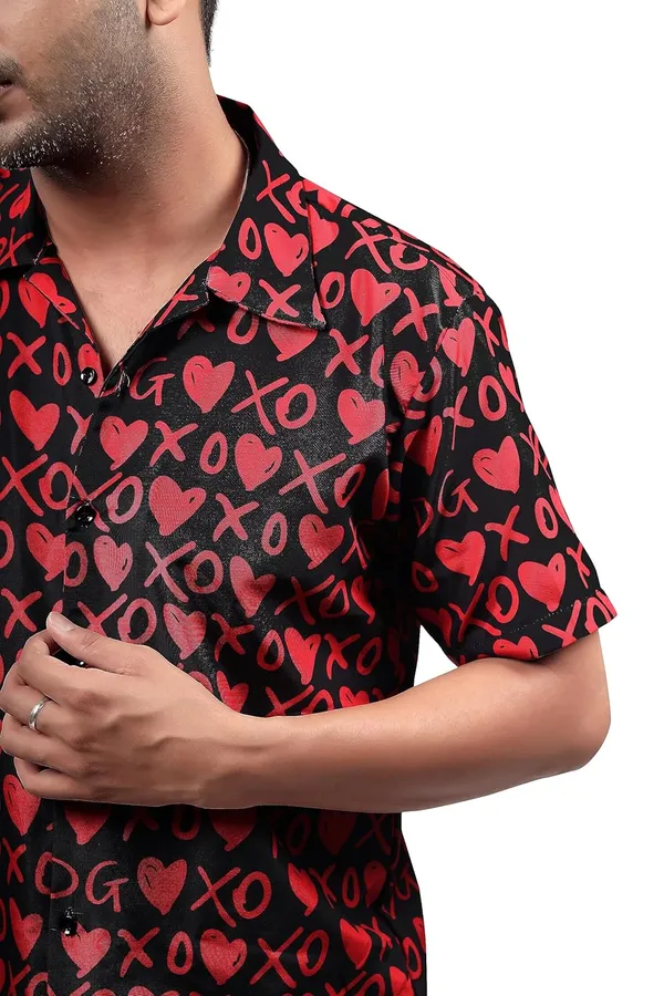 Black_Premium_Printed_Cotton_Blend_Casual_Shirt_For_Men