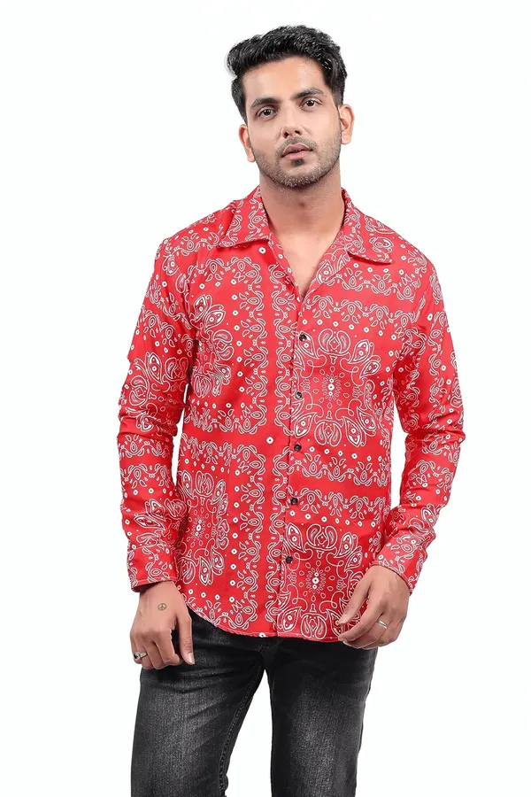 Red_Premium_Printed_Cotton_Blend_Casual_Shirt_For_Men