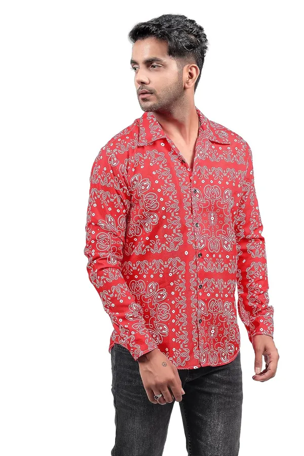 Red_Premium_Printed_Cotton_Blend_Casual_Shirt_For_Men