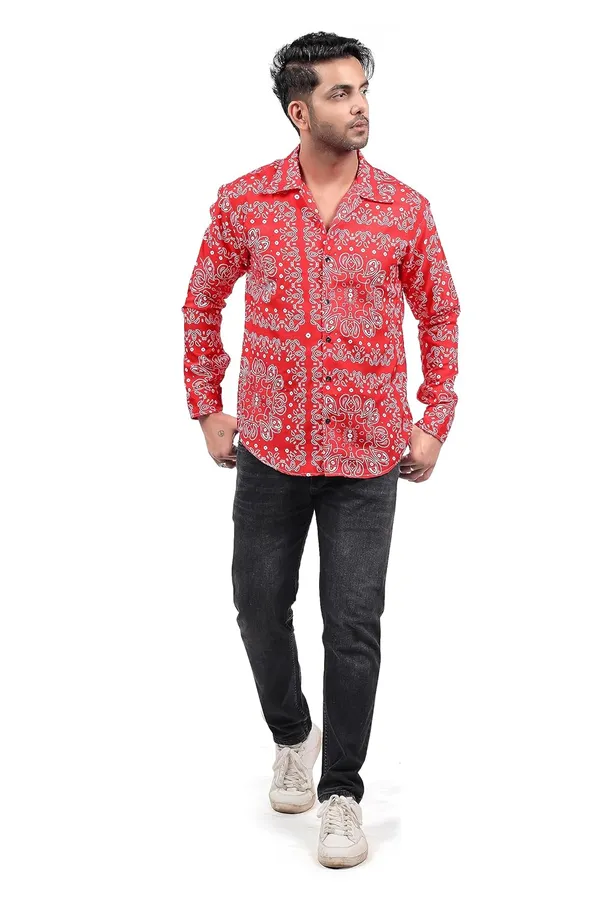 Red_Premium_Printed_Cotton_Blend_Casual_Shirt_For_Men