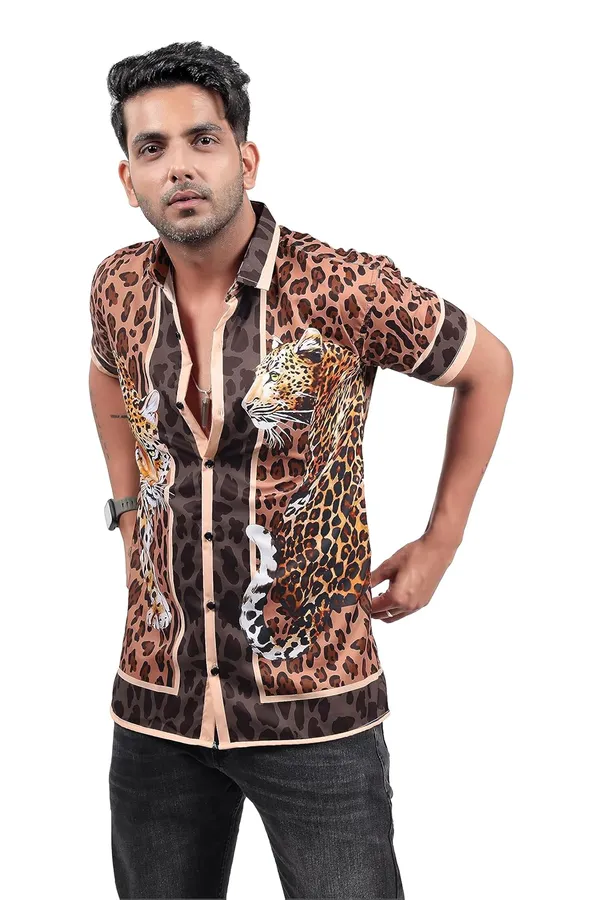 Leopard_Premium_Printed_Cotton_Blend_Casual_Shirt_For_Men