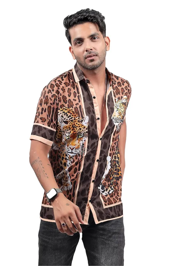 Leopard_Premium_Printed_Cotton_Blend_Casual_Shirt_For_Men