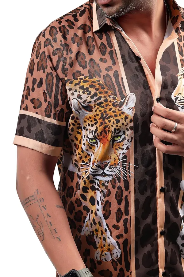 Leopard_Premium_Printed_Cotton_Blend_Casual_Shirt_For_Men