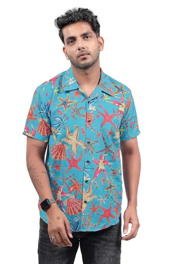 Sea_Green_Premium_Printed_Cotton_Blend_Casual_Shirt_For_Men